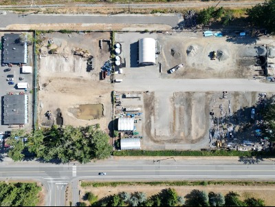 PWY Area Drone image of construction site