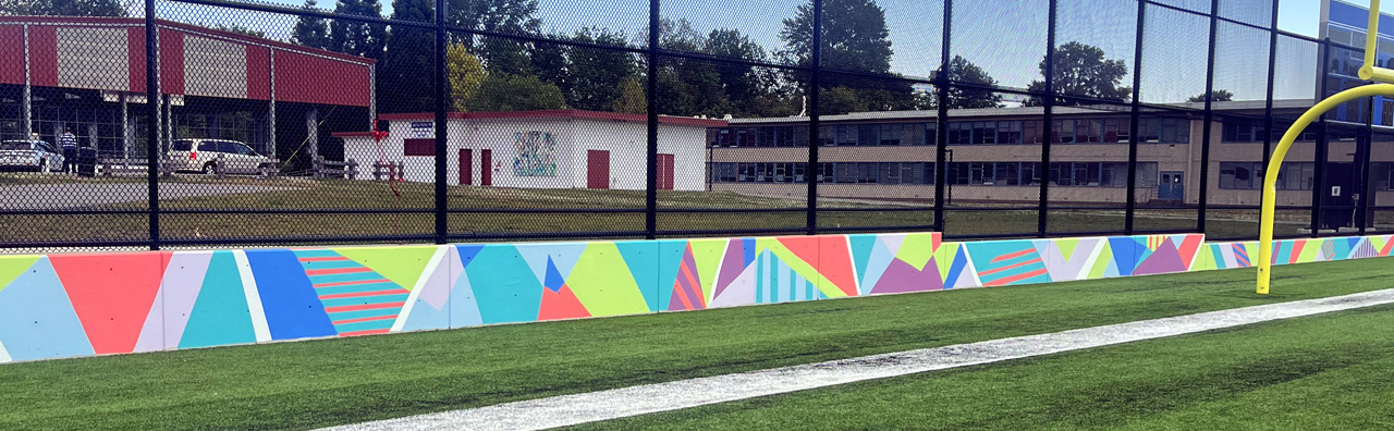 Harewood Turf Fields Mural East