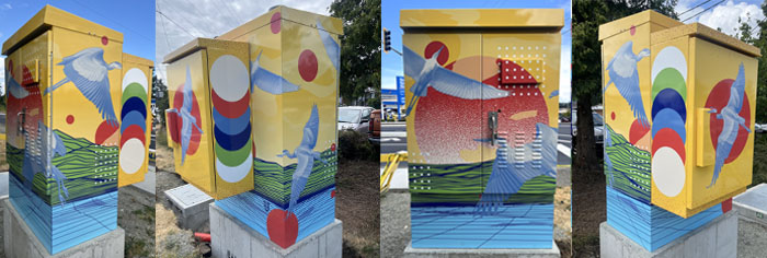 Heron kiosk design by Mauro Dalla Costa