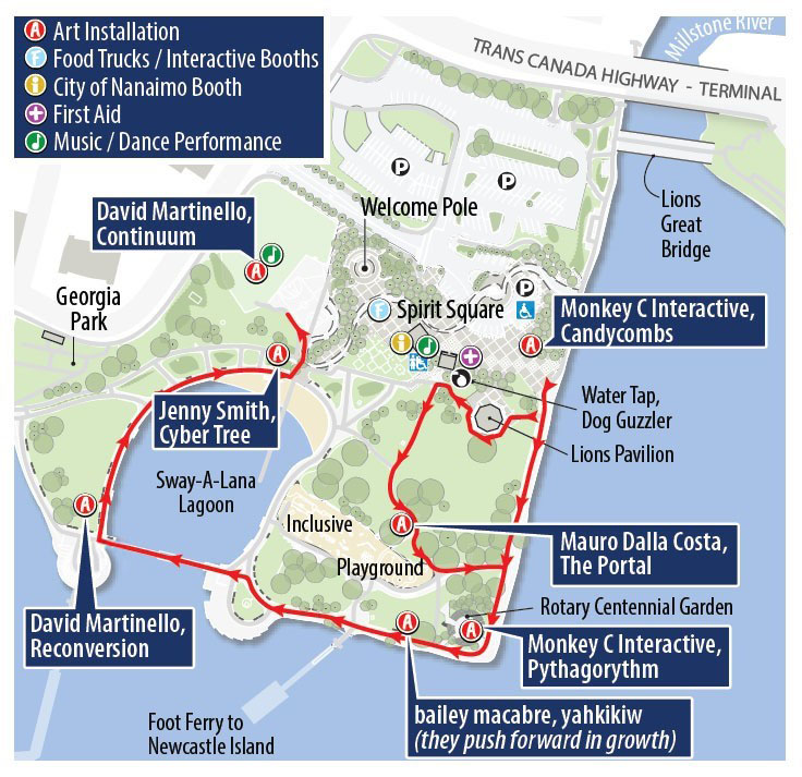 Luminous Paths Closing Event Map