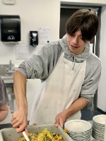 Nanaimo Foodshare Participant cooking