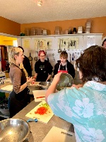 Nanaimo Foodshare participants in a cooking class