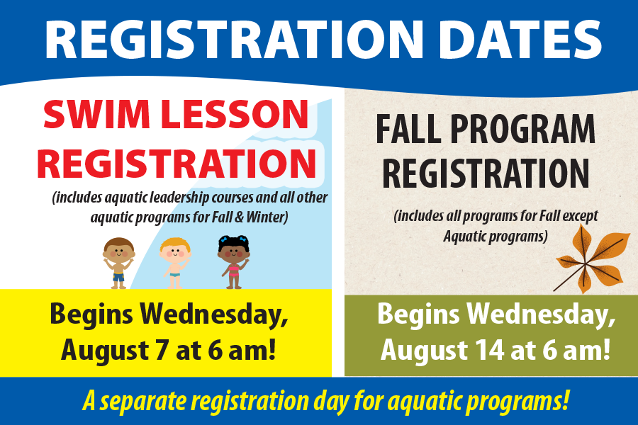 Fall registration dates
