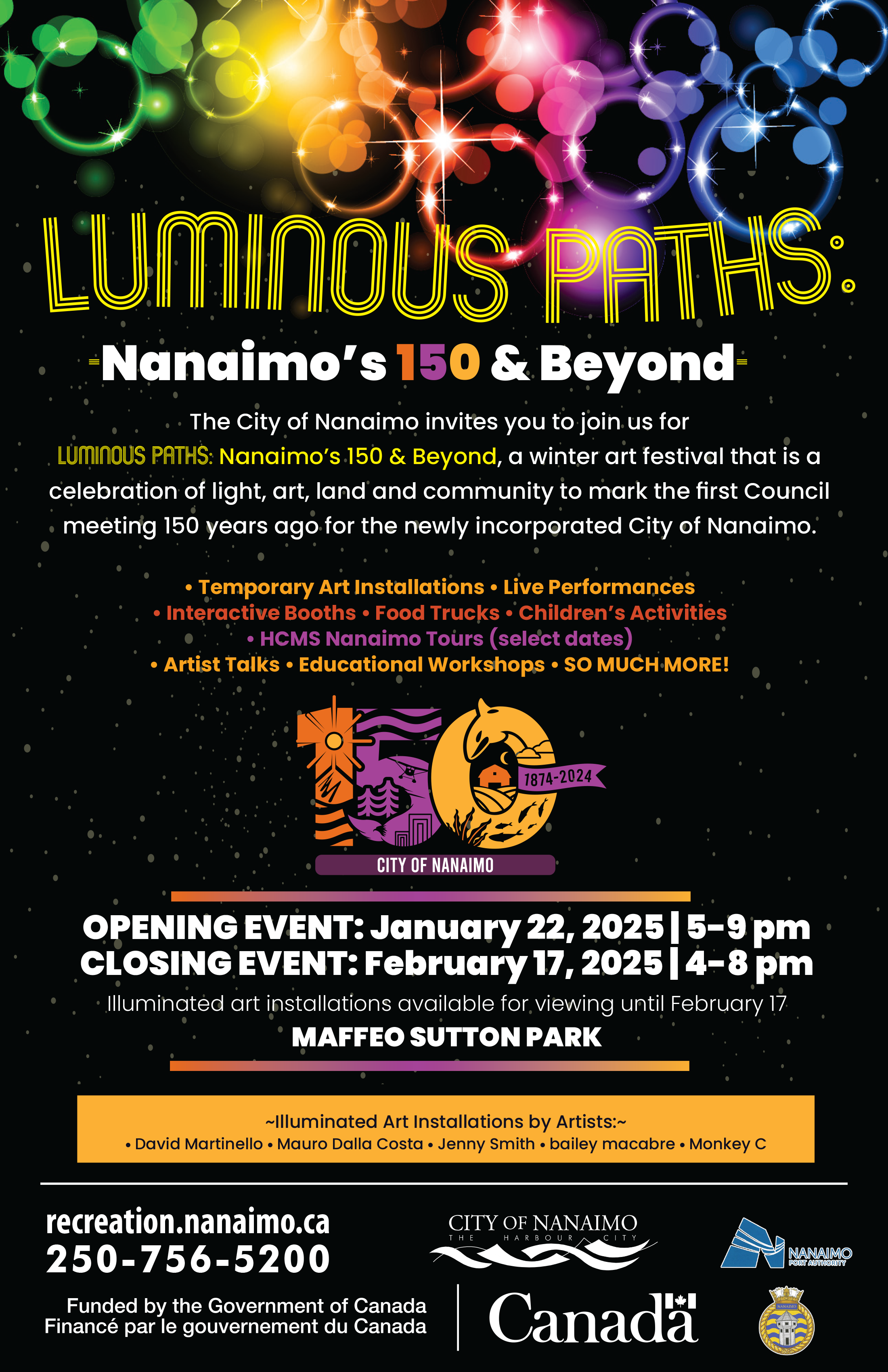 Luminous Paths - Nanaimo's 150th and Beyond