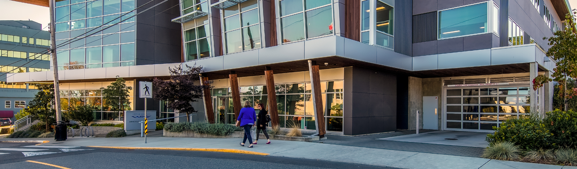 photo of the front of the City of Nanaimo Service and Resource Centre Building