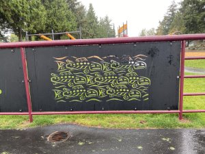 Artwork at Maffeo Sutton Inclusive Playground